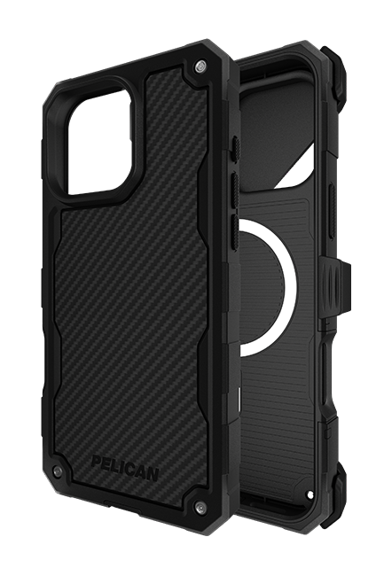Pelican Shield Carbon Fiber with MagSafe Case and Holster - iPhone 16 Pro Max