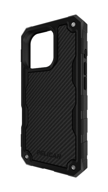 Estuche y funda Pelican Shield Carbon Fiber con MagSafe para iPhone 16 Pro