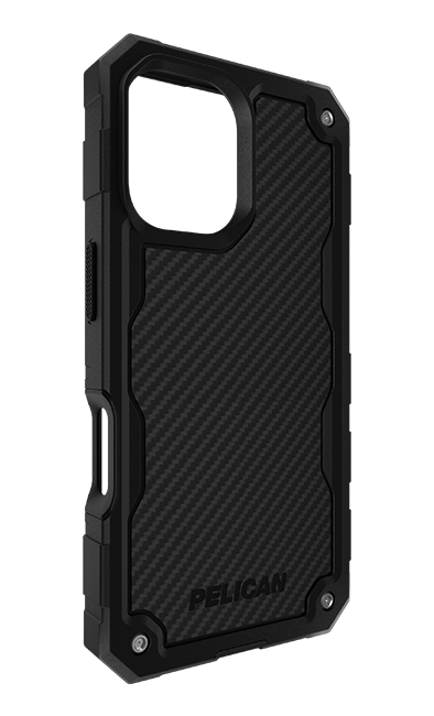 Estuche y funda Pelican Shield Carbon Fiber con MagSafe para iPhone 16