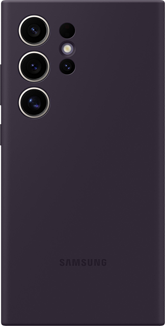 Samsung Silicone Case - Samsung Galaxy S24 Ultra - Dark Violet  (Product view 1)