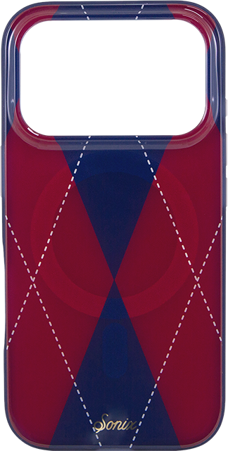 Sonix Argyle Red/Blue MagSafe Case - iPhone 18 Pro/17 Pro