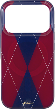 Argyle Red/Blue MagSafe Case - iPhone 18 Pro/17 Pro