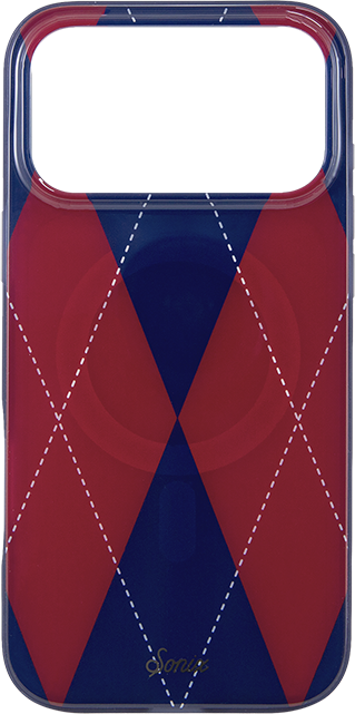 Sonix Argyle Red/Blue MagSafe Case - iPhone 18 Pro Max/17 Pro Max
