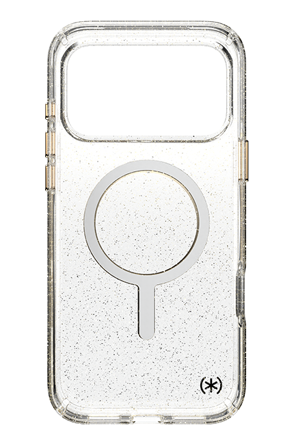 Speck Presidio Lux Giltter/Gold Metallic MagSafe Case - iPhone 17 Pro Max