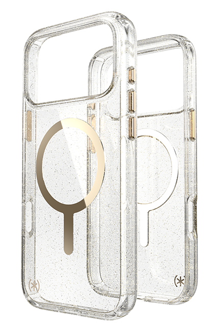 Speck Presidio Lux Giltter/Gold Metallic MagSafe Case - iPhone 17 Pro Max