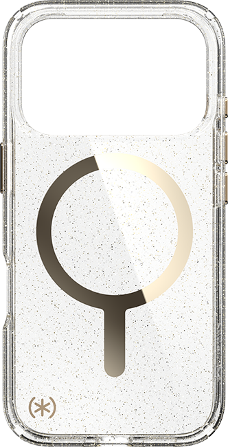 Speck Presidio Lux Glitter/Gold Metallic MagSafe Case - iPhone 17 Pro