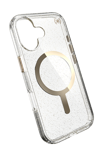 Speck Presidio Lux Glitter/Gold Metallic MagSafe Case - iPhone 17