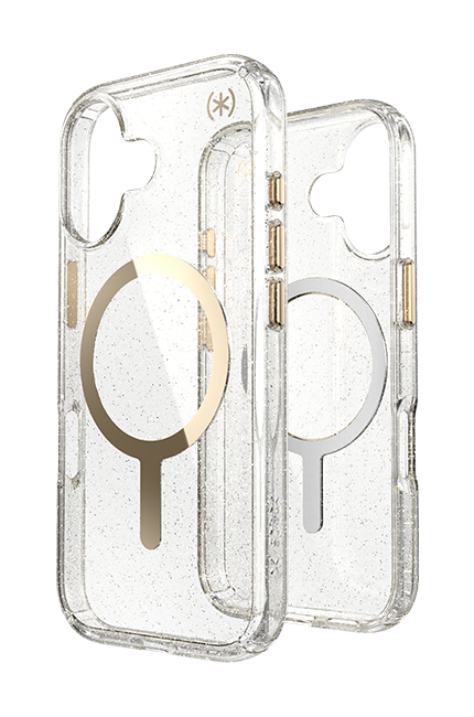 Speck Presidio Lux Glitter/Gold Metallic MagSafe Case - iPhone 17