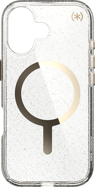 Speck Presidio Lux Glitter/Gold Metallic MagSafe Case - iPhone 17