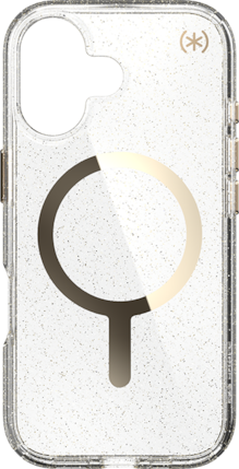 Estuche Speck Presidio Lux Glitter/Gold Metallic con MagSafe para iPhone 17
