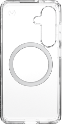 Speck Presidio Perfect Clear Case + Chrome Magnet - Samsung Galaxy S25