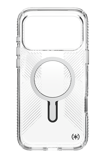 Speck Presidio Perfect-Clear Grip Chrome ClickLock MagSafe Case - iPhone 17 Pro Max