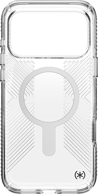 Estuche Speck Presidio Perfect-Clear Grip Chrome ClickLock MagSafe para el iPhone 17 Pro Max