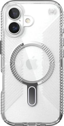 Speck Presidio Perfect-Clear Grip Chrome ClickLock MagSafe Case - iPhone 17