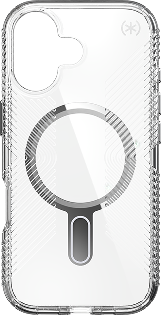 Estuche Speck Presidio Perfect-Clear Grip Chrome ClickLock con MagSafe para el iPhone 17