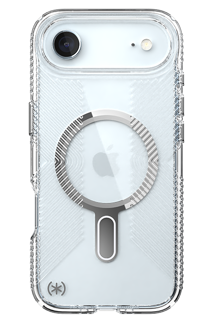 Speck Presidio Perfect-Clear Grip Chrome ClickLock MagSafe Case - iPhone Air