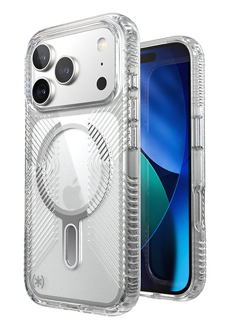 Speck Presidio Perfect Grip Chrome ClickLock MagSafe Case - iPhone 17 Pro