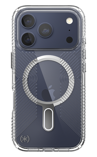 Speck Presidio Perfect Grip Chrome ClickLock MagSafe Case - iPhone 17 Pro