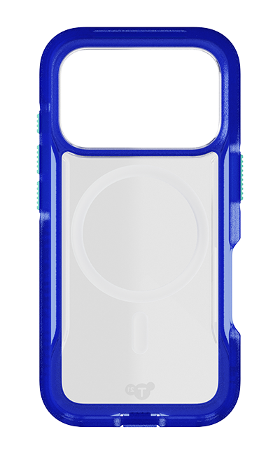 Estuche Tech21 EvoPro Electric Blue/Jelly Mint con MagSafe para el iPhone 17 Pro