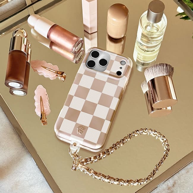 Velvet Caviar Nude Vibe Checker MagSafe Case - iPhone 17 Pro Max