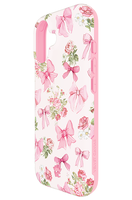 Estuche Velvet Caviar Posie Pink Bow con MagSafe para el iPhone 17