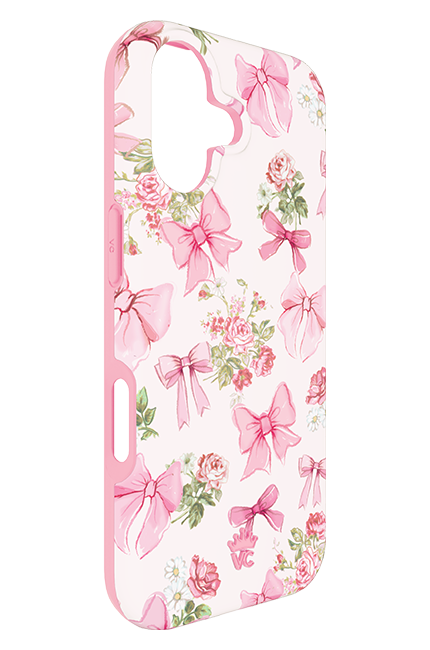 Estuche Velvet Caviar Posie Pink Bow con MagSafe para el iPhone 17