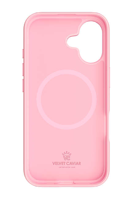 Estuche Velvet Caviar Posie Pink Bow con MagSafe para el iPhone 17