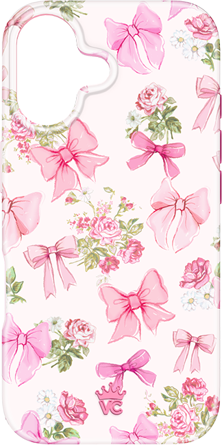 Estuche Velvet Caviar Posie Pink Bow con MagSafe para el iPhone 17