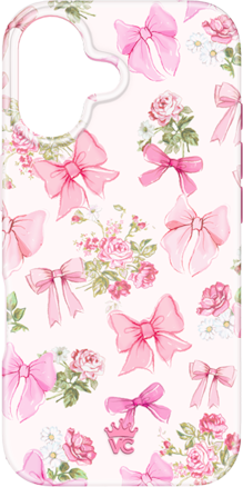 Estuche Velvet Caviar Posie Pink Bow con MagSafe para el iPhone 17