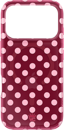 Velvet Caviar Raspberry Polka Dot MagSafe Case - iPhone 18 Pro/17 Pro