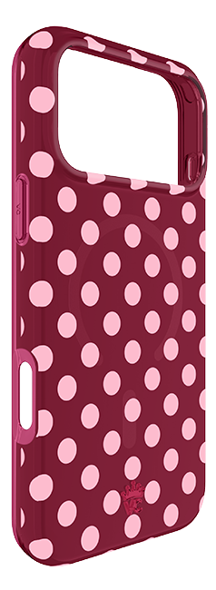 Velvet Caviar Raspberry Polka Dot MagSafe Case - iPhone 18 Pro Max/17 Pro Max