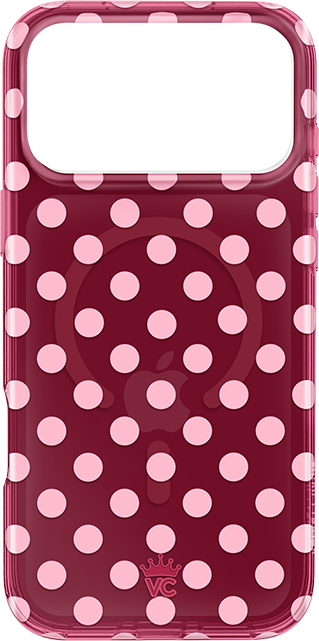 Velvet Caviar Raspberry Polka Dot MagSafe Case - iPhone 18 Pro Max/17 Pro Max