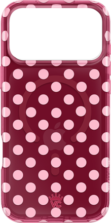 Velvet Caviar Raspberry Polka Dot MagSafe Case - iPhone 18 Pro Max/17 Pro Max