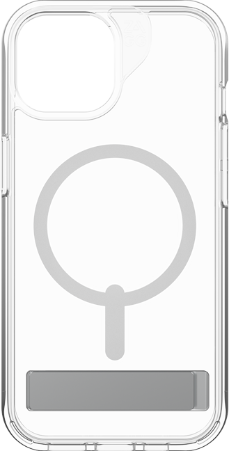 Estuche Zagg Crystal Palace Snap con pie de apoyo y Magsafe para el iPhone 16e/15/14/13
