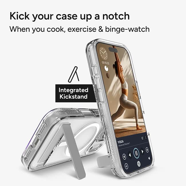 ZAGG Crystal Palace Snap Case with Kickstand - iPhone 18 Pro/17 Pro