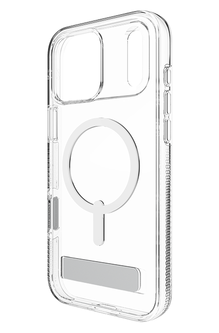 Estuche ZAGG Crystal Palace Snap con MagSafe y pie de apoyo para iPhone 17 Pro Max