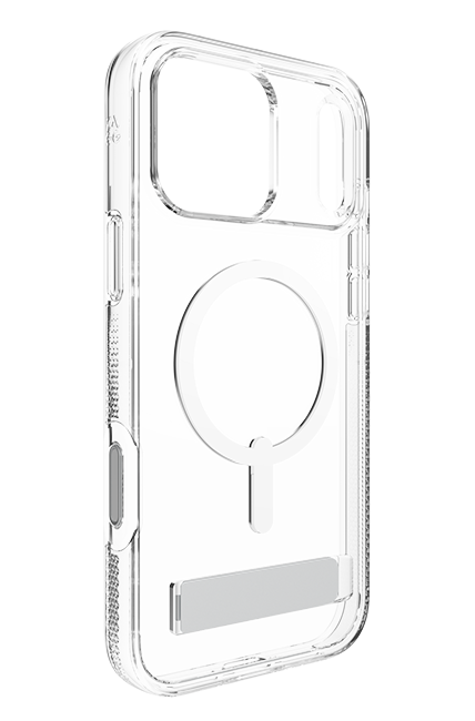 Estuche ZAGG Crystal Palace Snap con MagSafe y pie de apoyo para iPhone 17 Pro Max