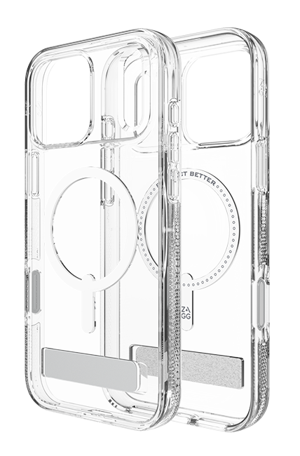 Estuche ZAGG Crystal Palace Snap con MagSafe y pie de apoyo para iPhone 17 Pro Max