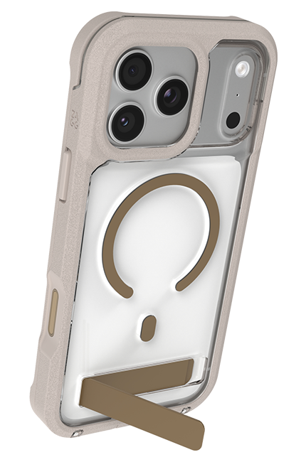 ZAGG Rainier Sandstone Snap MagSafe Case w/Kickstand - iPhone 17 Pro Max