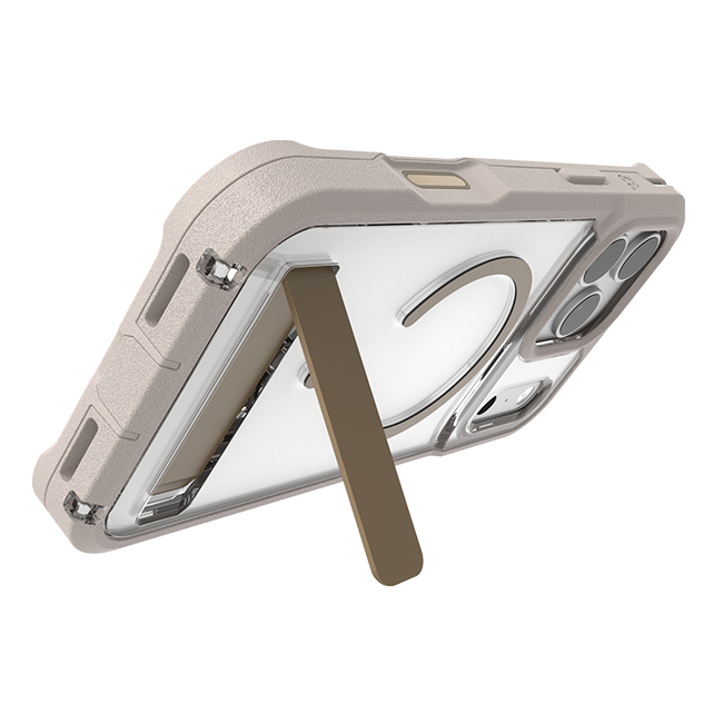 ZAGG Rainier Sandstone Snap MagSafe Case w/Kickstand - iPhone 17 Pro Max