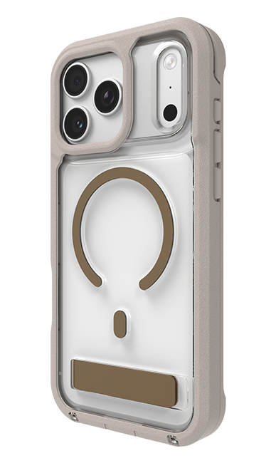 ZAGG Rainier Sandstone Snap MagSafe Case w/Kickstand - iPhone 17 Pro Max