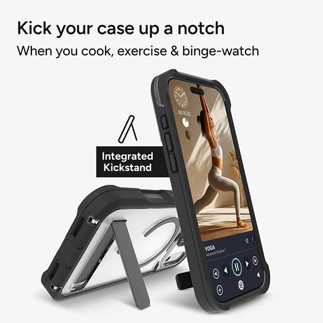 ZAGG Rainier Smoke Snap Case with Kickstand - iPhone 18 Pro Max/17 Pro Max