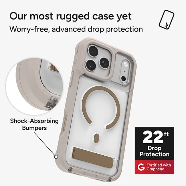 ZAGG Rainier Snap Case with Kickstand - iPhone 18 Pro Max/17 Pro Max