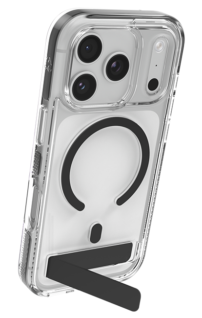 ZAGG Santa Cruz Black Snap MagSafe Case w/Kickstand - iPhone 17 Pro