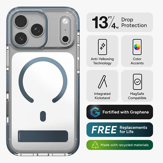 ZAGG Santa Cruz Snap Case with Kickstand - iPhone 18 Pro Max/17 Pro Max