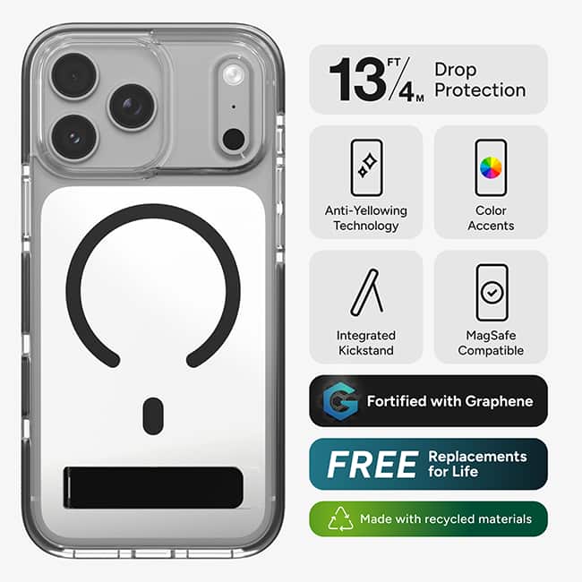 ZAGG Santa Cruz Snap Case with Kickstand - iPhone 18 Pro Max/17 Pro Max