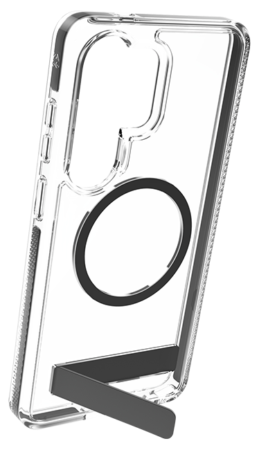 ZAGG Santa Cruz Snap Magnet Case with Kickstand - Samsung Galaxy S26 Ultra - Clear  (Product view 3)