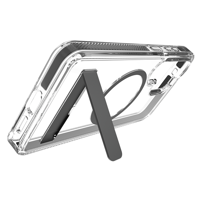 ZAGG Santa Cruz Snap Magnet Case with Kickstand - Samsung Galaxy S26 Ultra - Clear  (Product view 4)