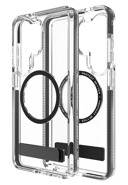 ZAGG Santa Cruz Snap Magnet Case with Kickstand - Samsung Galaxy S26 Ultra - Clear  (Product view 7)