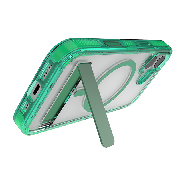 Estuche ZAGG Santa Cruz Snap con MagSafe y pie de apoyo para el iPhone 17